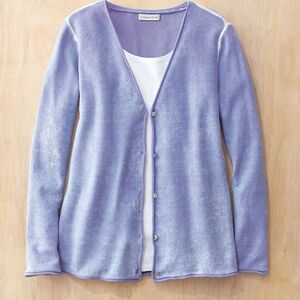 Coldwater Creek Lavender Cardigan Sweater, Sz. LARGE